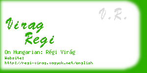 virag regi business card
